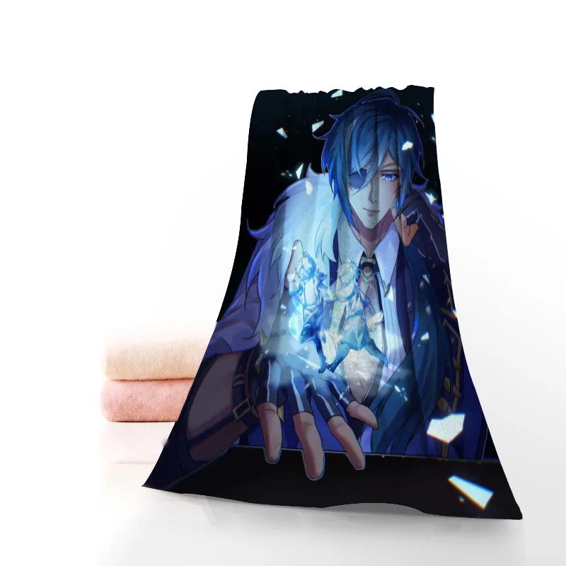 Kaeya genshin impact Towel Printed Cotton Face/Bath Towels Microfiber Fabric For Kids Men Women Shower Towels 70X140cm
