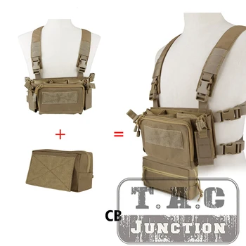 

Tactical Simple Version MK3 Chest Rig Set Lightweight Armor Carrier 5.56 Magazine Pouch Utility Chest Rig For Hunting Airsoft