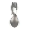 Multi-outil titane Construction Spork multi-fonction cuillère fourchette mousqueton décapsuleur en plein air Camping pique-nique vaisselle ► Photo 1/6