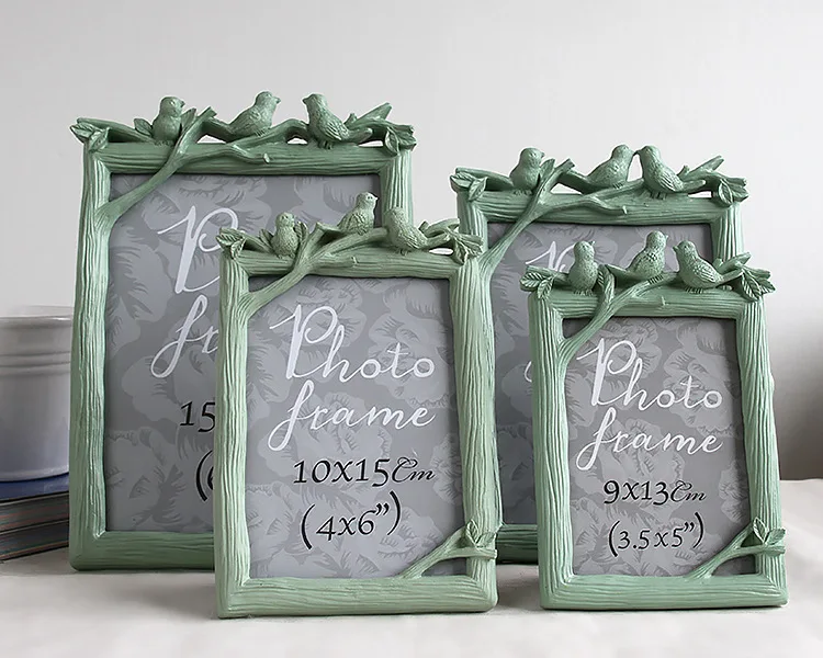 Retro Decoration Crafts Photo Frame Creative Resin Bird&Tree Picture Frame Vintage Photo Frame Wedding Home Decor Ornaments Gift