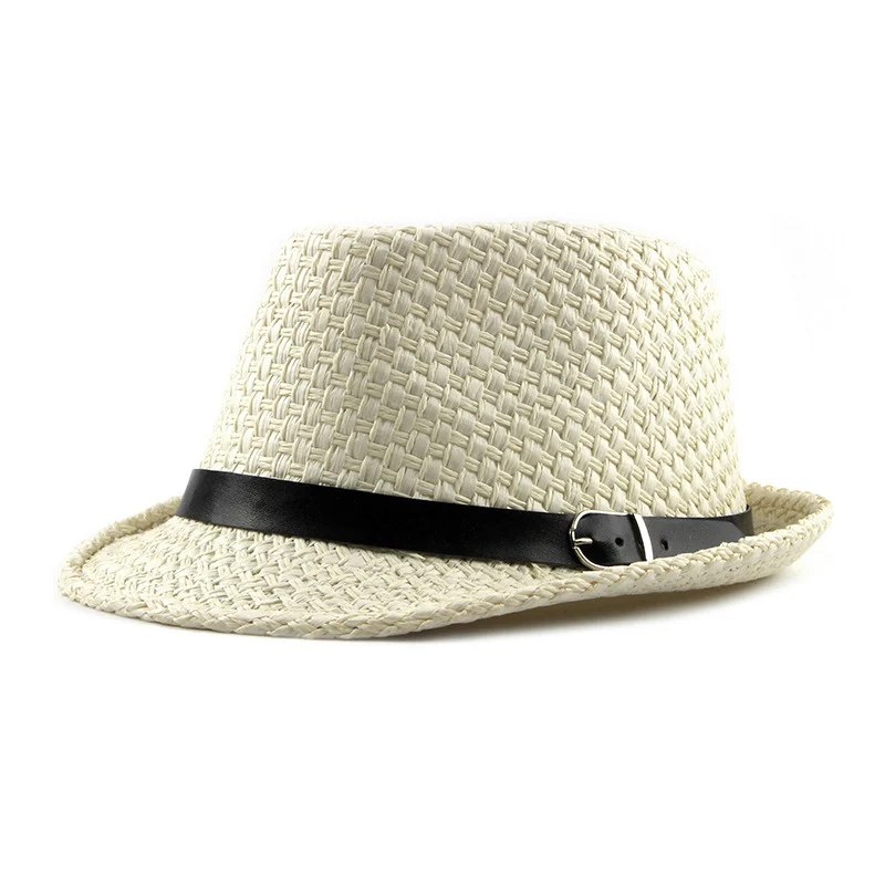 Wuaumx Spring Summer Straw Hat Women Jazz Hat Men Fedoras For Male Female Breathable Panama Sun Hat Wholesale Chapeu Feminino brixton messer Fedoras