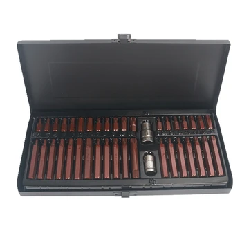 

40Pcs/Set Hex Star Spline Socket Screwdriver Bit Set Drive Torx Sockets Bits Car Van Repair Tools Kits