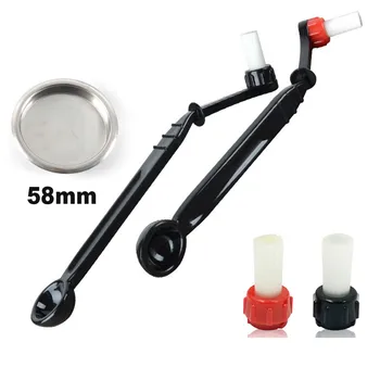 

Double Head Coffee Machine Cleaning Brush Special Filter Nylon Brushes Spoon Coffee Blind Bowl for Coffee Tool Home Kitchen