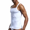 Men s Fashion Vest Home Sleep Casual Men Colete Cotton Tank Top Solid Cotton Tank Tee