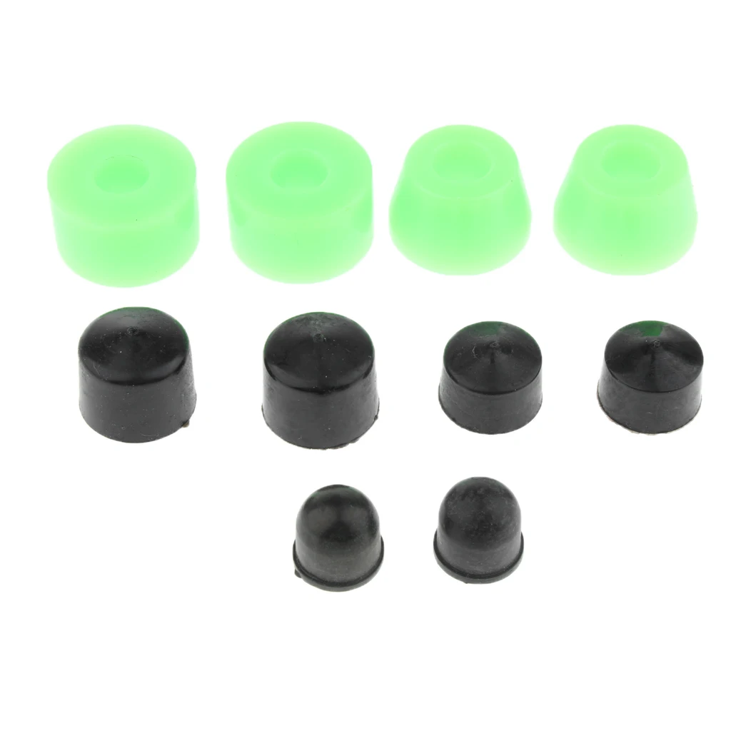 10pcs Lightweight Portable PU Truck Bushings & Pivot Cups Set Scooter Accessories for Skateboard Longboard Truck Outdoor Sports