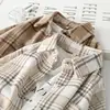 Chemisier femmes laine Plaid manteau chemise à carreaux pour femmes épaissi à manches longues chemise haute Blusas Ropa De Mujer ► Photo 1/6