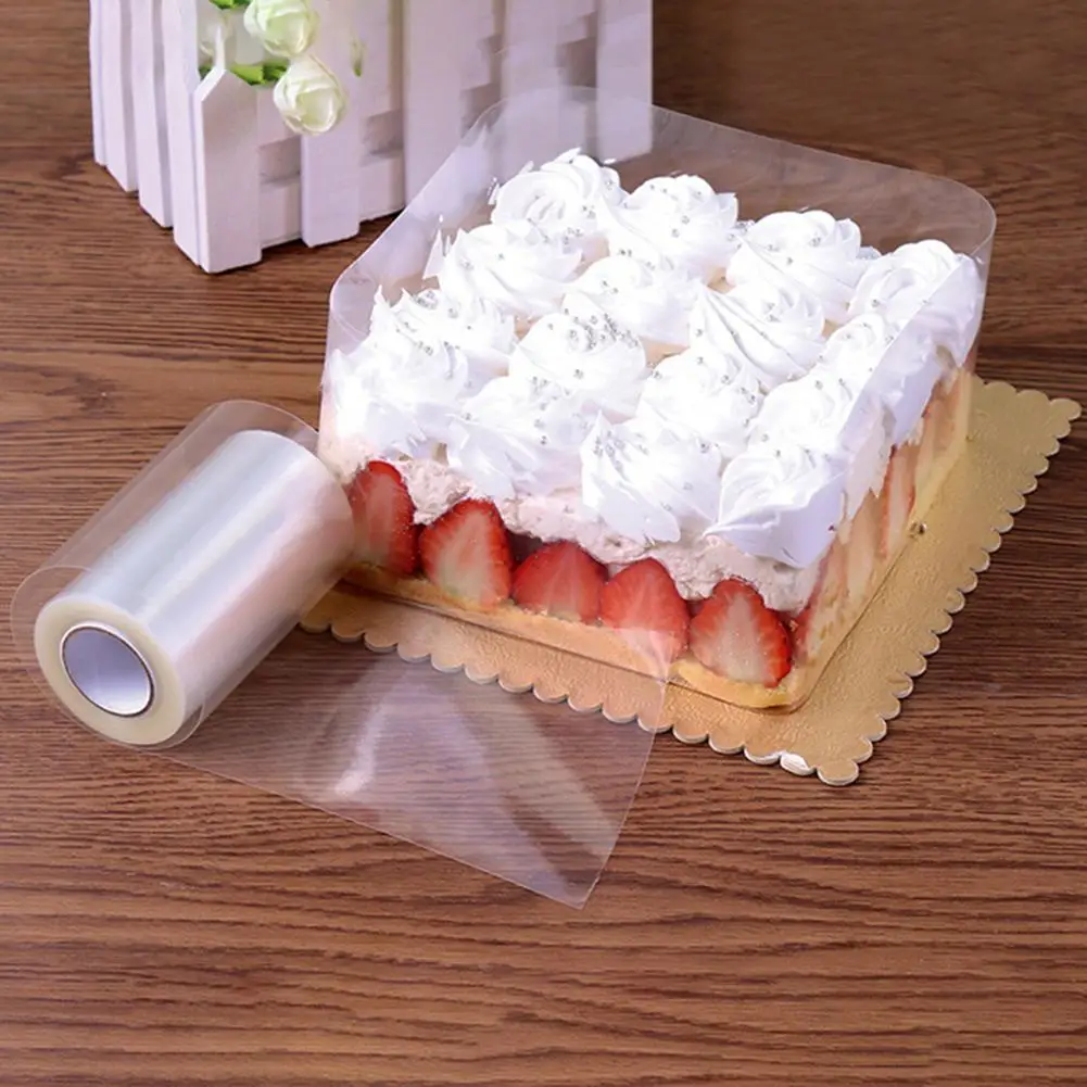 

8/10cm Clear Mousse Wrap Edge Cake Baking Tape Dessert Collar DIY Decor Tool