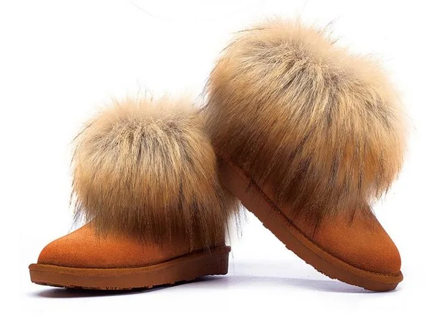 Прямая поставка; Модные женские зимние кожаные ботинки; повседневные теплые водонепроницаемые ботинки; чехол для обуви; ботинки на платформе; XYZ336 - Цвет: 51 maroon