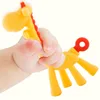 Silicone Baby Teethers DIY Animal Giraffe Shape BPA Free Baby Ring Infant Chain Kids Dental Care Gift Teeth Nursing Toddler Toys ► Photo 1/6