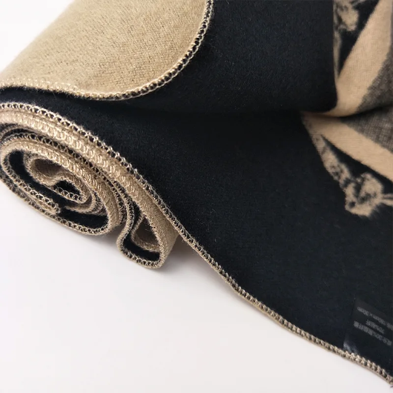 mens grey scarf New Winter Scarf Men Designer Cotton Scarf Male Brand Shawl Wrap Knit Cashmere Bufandas Long Tassel Scarf Men M002 mens cotton scarf