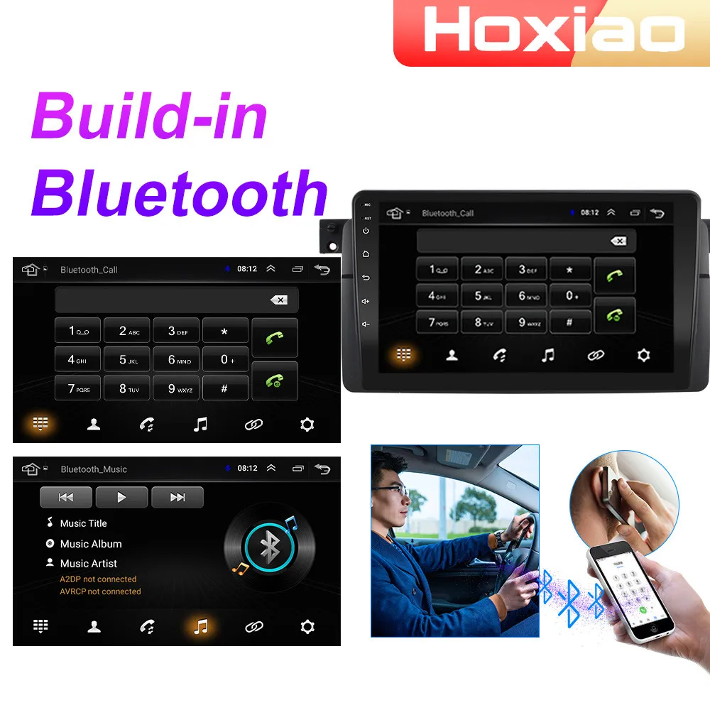 Android 8 1 автомобильный Радио мультимедийный плеер для BMW E46 / M3 318i 320i 325i 330/335 1998 2006 2DIN