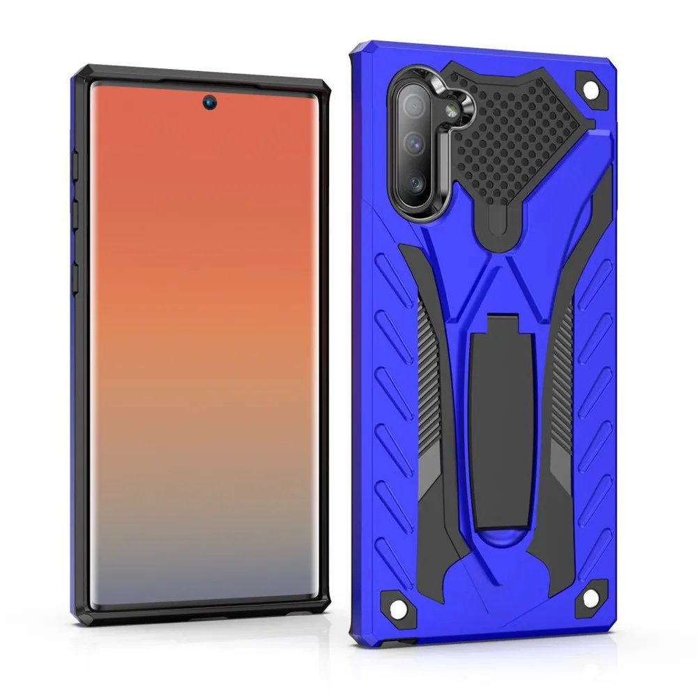 

SAMSUNG Note 10 plus Phone Case Toruk Macto-in-Soft TPU + PC Holder Shatter-resistant Protective Case