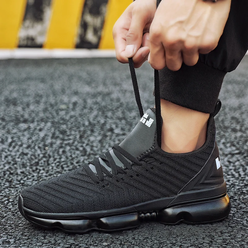 Herfst nieuwe mannen sport loopschoenen ademende для тренировки на открытом воздухе wandelschoenen grote maat lichtgewicht casual schoenen