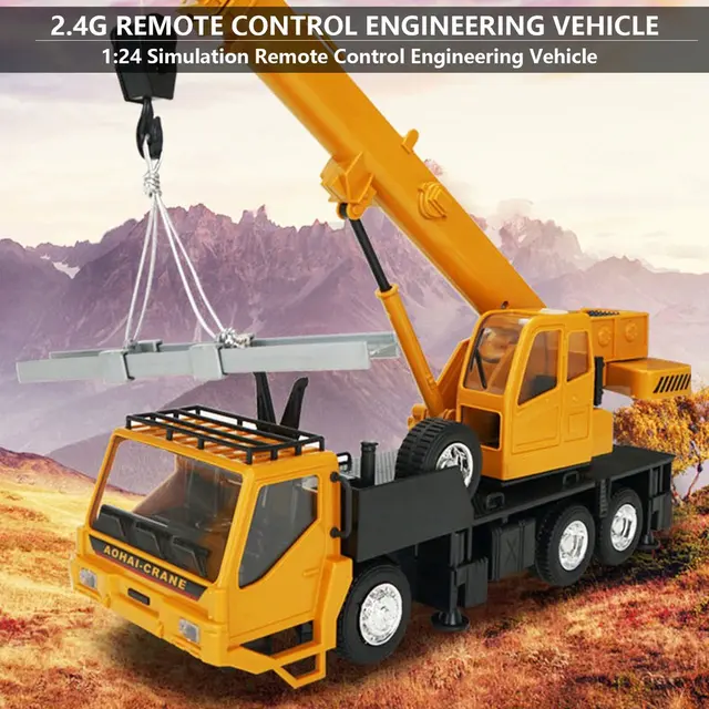 RC Truck RC Excavator 2.4G Radio Controlled Car Caterpillar Tractor Model Engineering Car Digging Soil Sound Toys For Boys 3