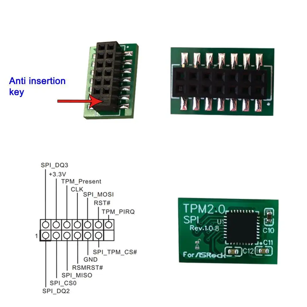 Tpm 2.0暗号化セキュリティモジュール,リモートカード,バージョン2.0 12 14 18 20 1pin互換,マルチブランドのマザーボードオペアンプ チップ - AliExpress Tpm 2.0暗号化セキュリティモジュール,リモートカード,バージョン2.0 12 14 18 20 1pin互換,マルチブランドのマザーボードオペアンプ チップ - AliExpress