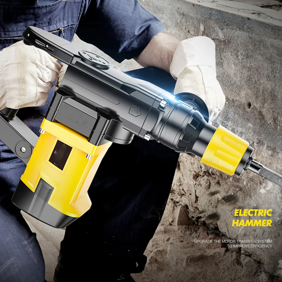 2580W 220V Heavy Impact Electric Hammer Concrete Breaker 30S Quickly Breaks Industrial Power Tools | Инструменты