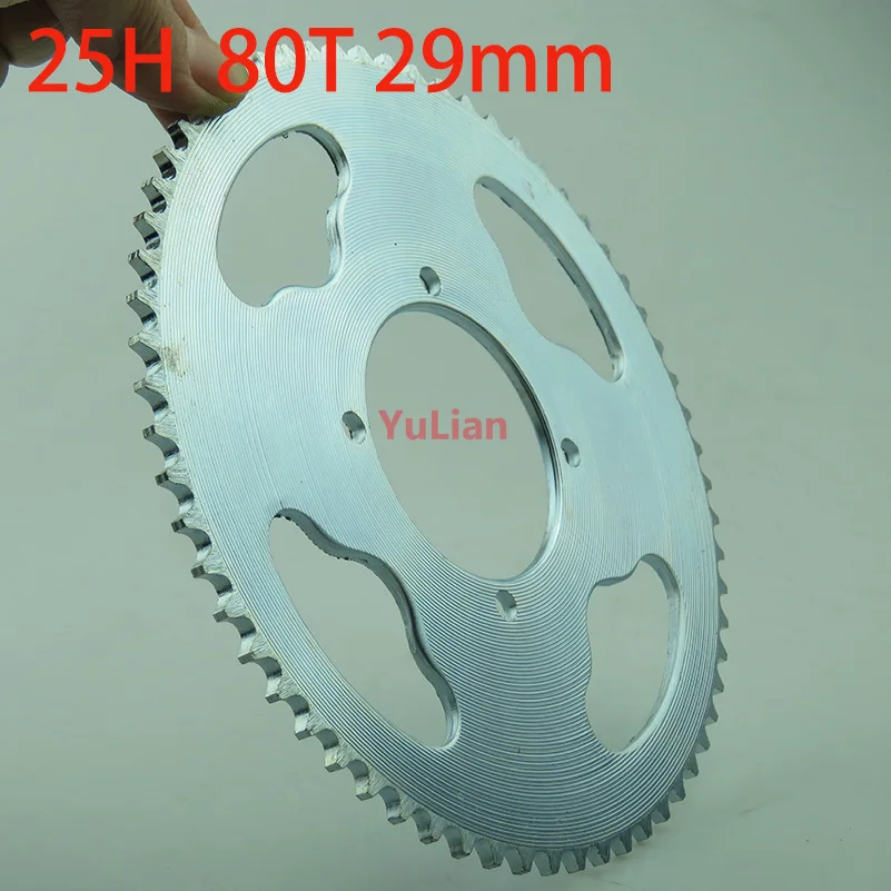 29mm 25H 80T Tooth Rear chain gear fit 47cc 49cc 2 Stroke ATV Quad Motorcycle Mini Bike