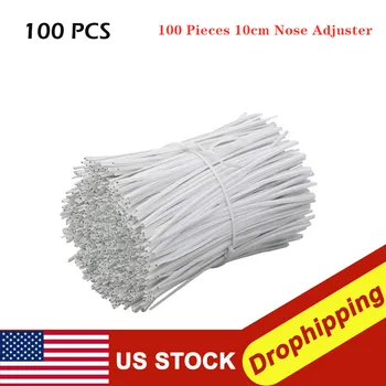 

100pc Face Mask with Lanyard Sub-Strap Adjustable Elastic Cord Nose Nose Clips DIY Face Mask Elastic Band Rubber Band