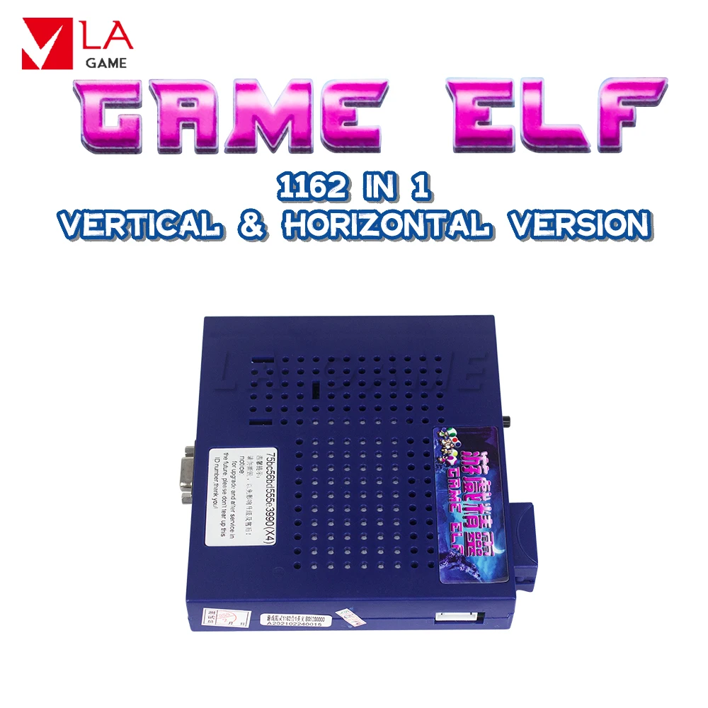 Máquina de Arcade Jamma, tablero de cóctel, Elf 1162 en 1, gabinete
