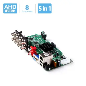 

BESDER 5 in 1 8 Channel CCTV Recorder DVR 8CH 1080N Hybrid AHD DVR Surveillance Security DVR Board For Analog AHD CVI TVI IP