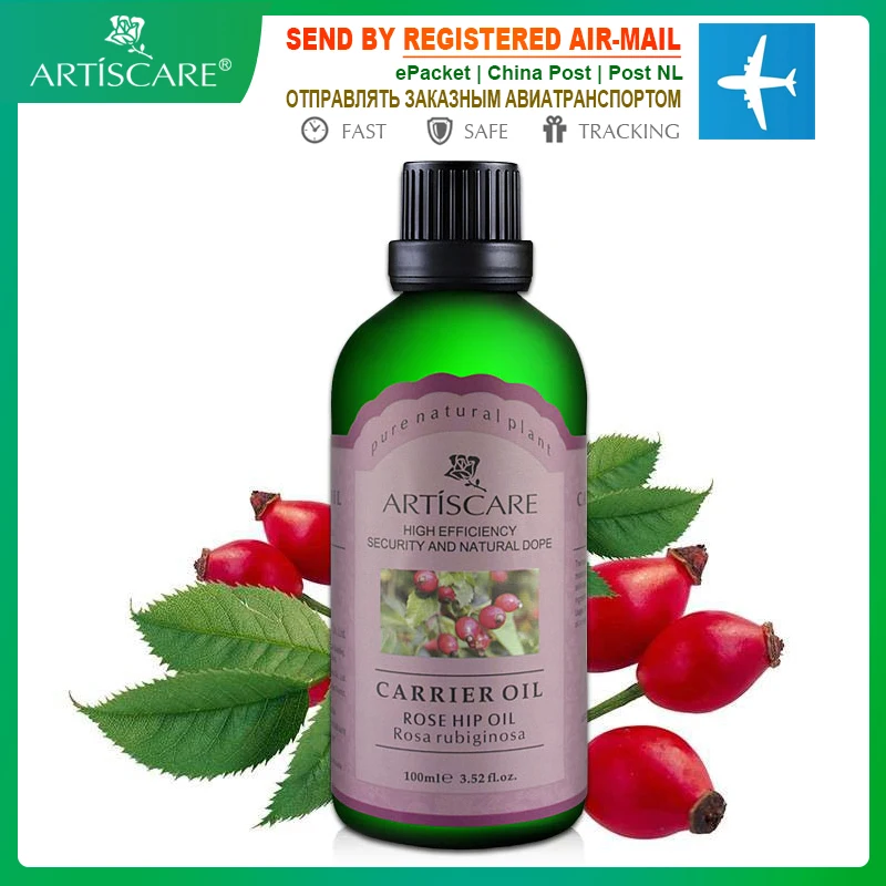 ARTISCARE Natural Rose Hip Base Oil 50ml Anti Wrinkle Anti Aging Fade