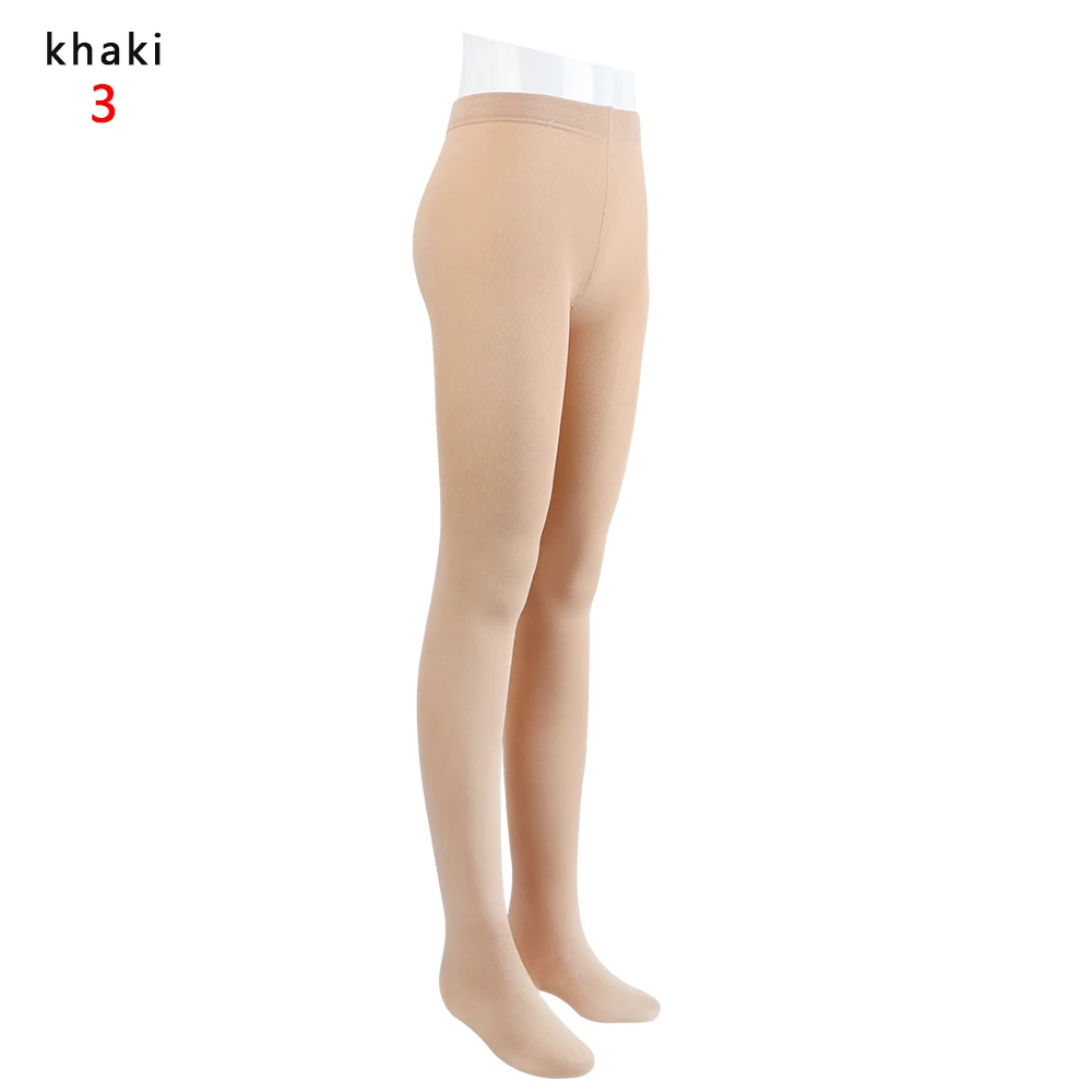 khaki 03 5 цветов, 3 вида стилей, женские Модные Цветные супер теплые сексуальные колготки, бархатные бесшовные колготки, зимние теплые классические плотные колготки - Цвет: khaki 03