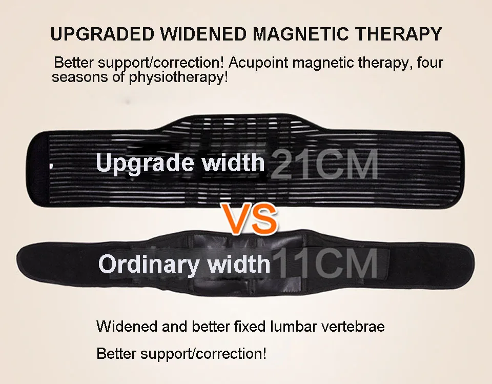 Регулируемая Талия Турмалин САМОНАГРЕВАЮЩАЯСЯ магнитная терапия поясничная поддержка пояс поясничная скобка Массажная лента забота о здоровье