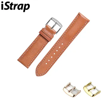 

iStrap Watch Bands for Tissot Watch Calfskin Leather Men and Women Watch Straps 19 20mm Belts Bracelet with Silver Gold