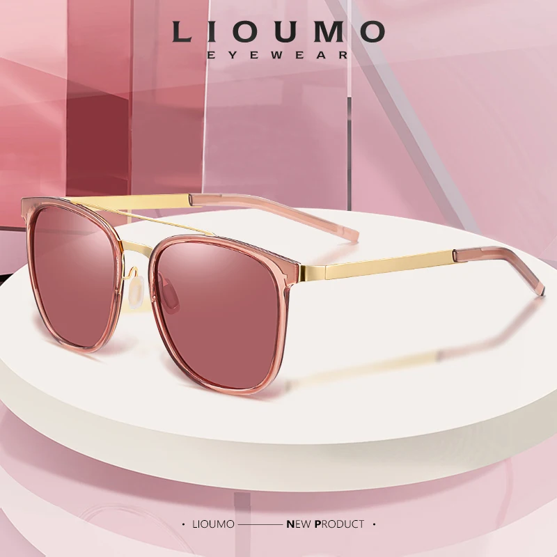 

LIOUMO Fashion Sunglasses Women 2020 Polarized Sun Glasses Men Trendy Shade Ocean Color Lens Anti-Glare Eyewear lentes de sol