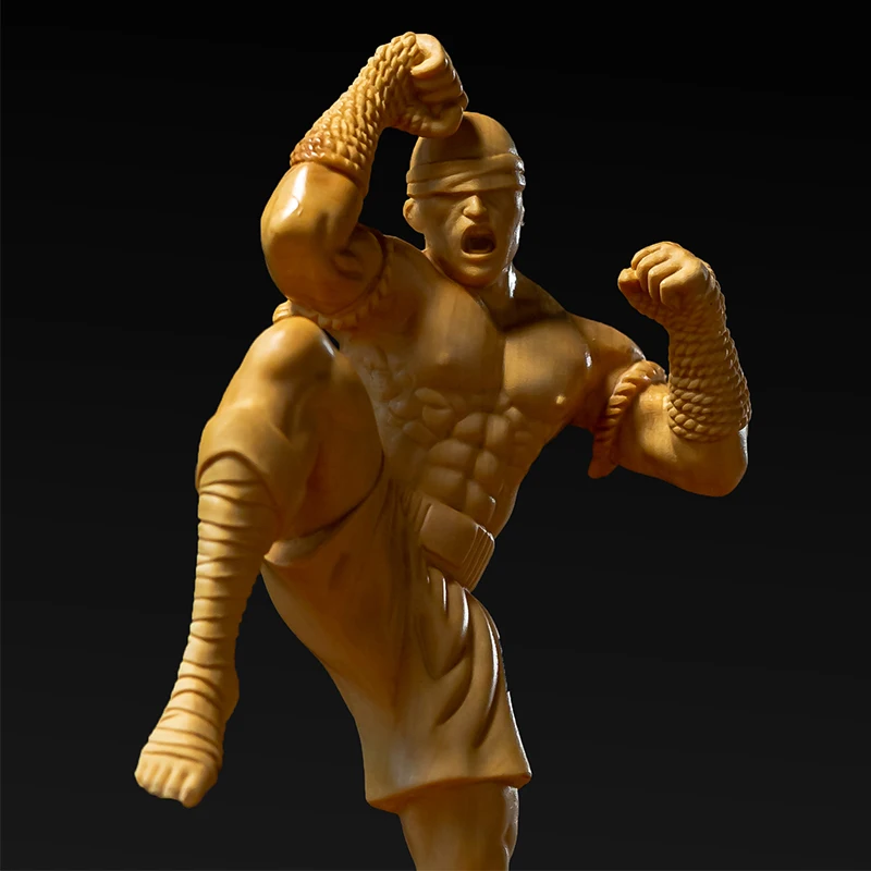 

Самшит 16 см, скульптура Li Qing, резьба по дереву, китайская фигурка конгфу, статуя, домашний декор