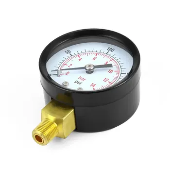 

Vacuum Manometer Mini Dial Air Vacuum Pressure Gauge Meter Stable Performance Pressure Gage Double Scale 1/4 Thread