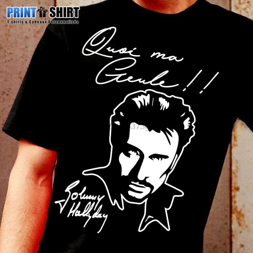 Tee shirt johnny hallyday Clearance