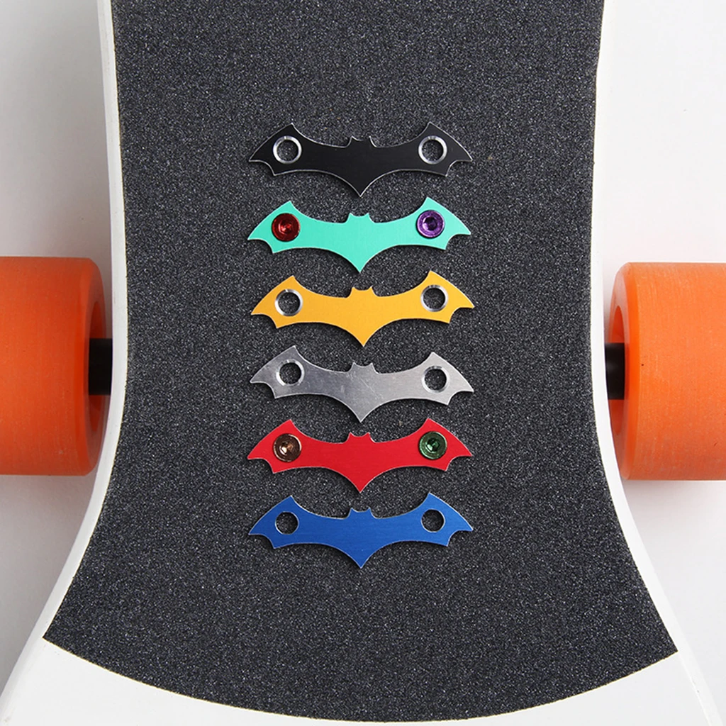4pcs Aluminum Alloy Skateboard Deck Protective Gasket Longboard Anti-sinking Prevent Sag Hardware 4pcs Aluminum Alloy Skateboard Deck Protective Gasket Longboard Anti-sinking Prevent Sag Hardware
