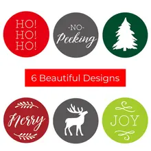 Aliexpress - 500pcs/roll 6 Designs Christmas Stickers Tree Elk Decorative for Scrapbooking