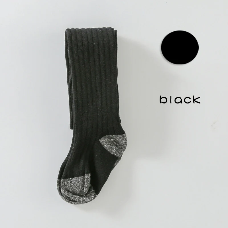 black Новорожденный ребенок Гольфы для девочек Хлопковые детские колготки чулки, яркие цвета, мягкие для маленьких девочек одежда для мальчиков Meisje колготки, детские чулки - Цвет: black