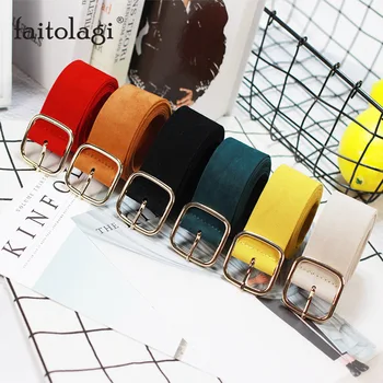 

Vintage Female Belt Velvet Punk Dress Women Belt Ladies Girls Buckle Waist Belt Waistband Elastic Sweater cinturones para mujer