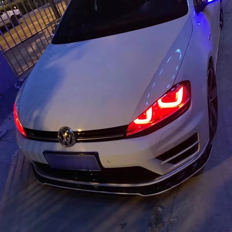 Icedriver Para Vw Golf 7 Gti Drl Tablero Led Multicolor Rgb Luces De Circulacion Diurna Rojo Azul Demonio Ojo Accesorios De Iluminacion De Coche Aliexpress