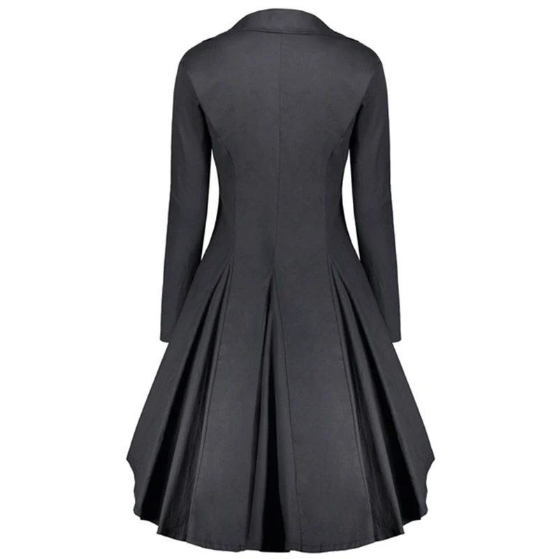 Sfit Rambling Popular Vintage Womens Steampunk Victorian Swallow Tail Long Trench Coat Jacket Thin Outwear Windbreaker Jacket