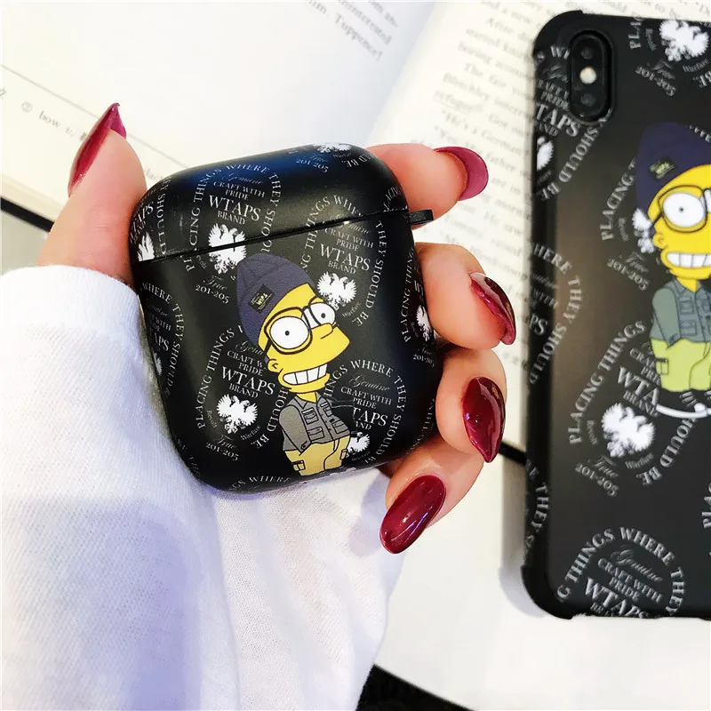 

Funny Cartoon For Apple Airpods Case Soft Silicone Headphone Case Box Cute Bluetooth Earphone Cover For Air pods Charing Bag
