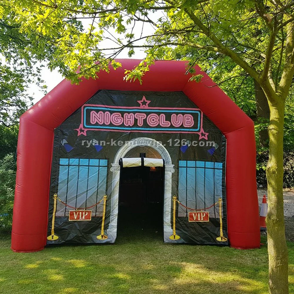 

Free Shipping 6m 20ft 4.5m Inflatable Nightclub Pub For Party Disco Marquee House Room Bar Cabin For Outdoor Events With Blower