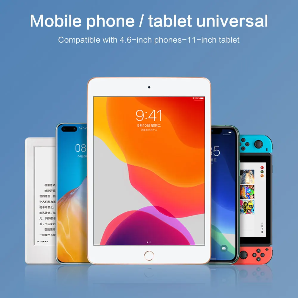 iPad 용 전화 용 SmartDevil 범용 홀더 iPhone 12 Pro Max 침대 침대 옆 게으른 브래킷 360 클립 용 접이식 홀더