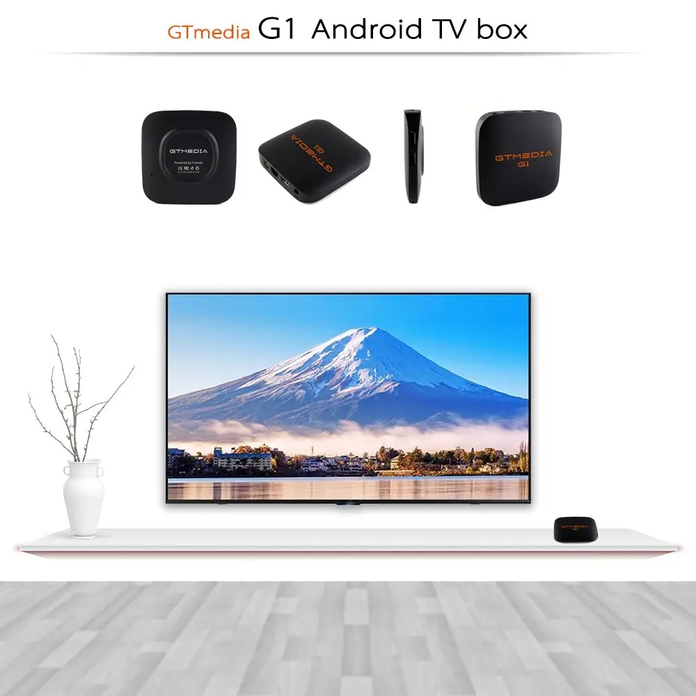 GTmedia G1 tv Box медиаплеер 1 ГБ ОЗУ 8 Гб ПЗУ S905W Android 7,1 пульт дистанционного управления 4K 2K HD 2,4G встроенный Wifi телеприставка IP tv