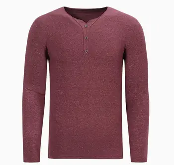 

Hot sale New design Spring men casual soft Cotton long sleeve T-shirt An