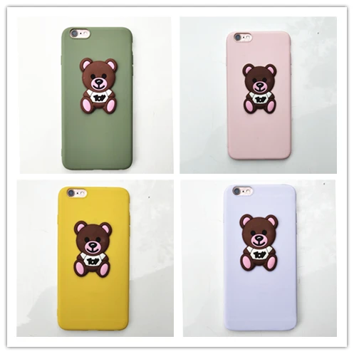 

New cartoon candy color case for iphone 6 6S Plus 7 7S Plus 5 5S SE X XS MAX XR Soft TPU Silicon Cover