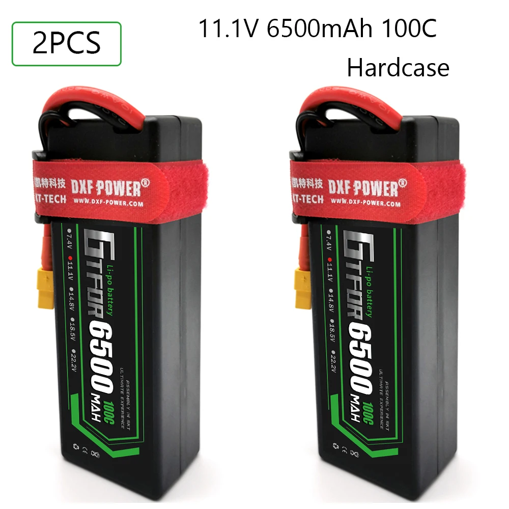 Жесткий чехол GTFDR 6500 мАч 11 1 В 100C-200C 3S LiPo RC Battery для радиоуправляемых внедорожников
