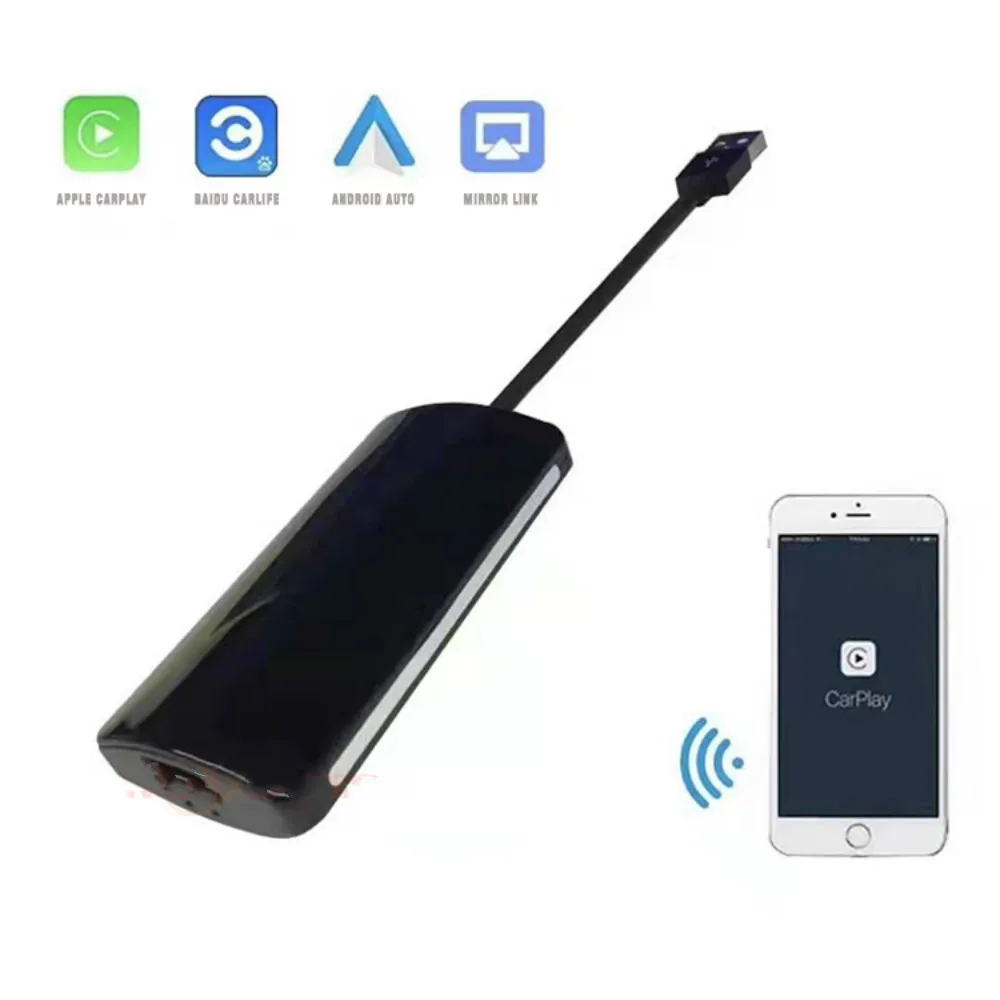 YAZH Wireless Carplay USB Dongle Wired Android Auto Fast Speed for Android iOS Navigation Player Support Smart Link
