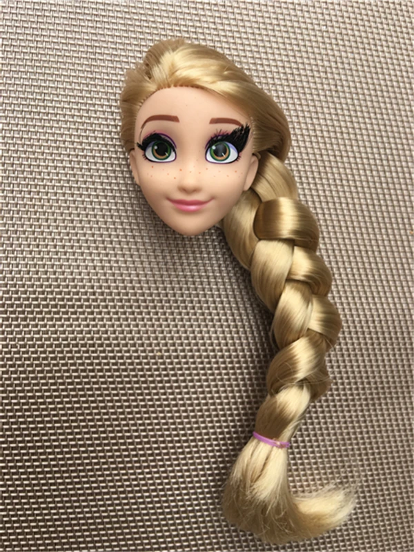 プリンセスラプンツェル かわいいおもちゃ アンナ マーメイド 本物のつけまつげ 長くて柔らかいヘアアクセサリー 人形 Aliexpress