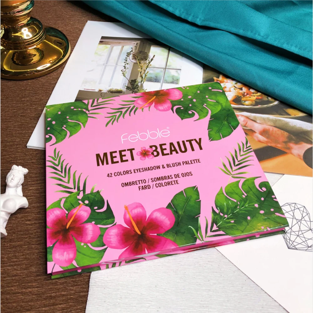 

42 Colourful Shimmer Matte Eyeshadow Palette Artist Glitter Shine Pigmented Pressed Eye Shadow Powder Makeup Kit Pigmented