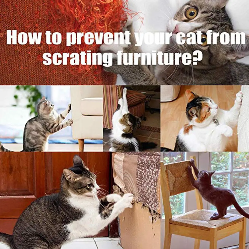 Pet Cat Scratch Guard Mat Sisal Pad Cats Scratching Post Kitten Grinding Claw Scratcher Mat Furniture Sofa Protector Cat Toys