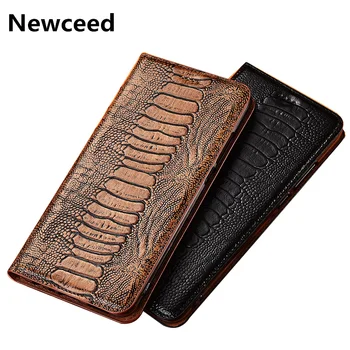 

Ostrich Claw Pattern Genuine Leather Magnetic Phone Bag For ViVO X50 Pro Phone Holster Flip Case For ViVO X50 Holster Funda capa